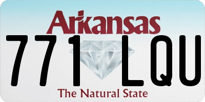 AR license plate 771LQU