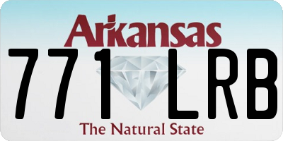 AR license plate 771LRB