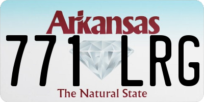 AR license plate 771LRG