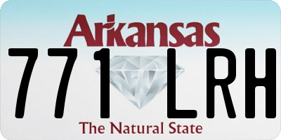 AR license plate 771LRH