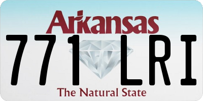 AR license plate 771LRI