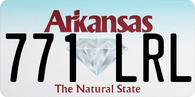 AR license plate 771LRL