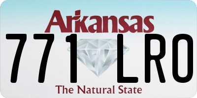 AR license plate 771LRO