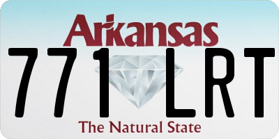 AR license plate 771LRT