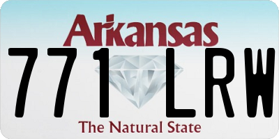 AR license plate 771LRW