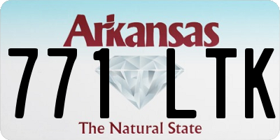 AR license plate 771LTK