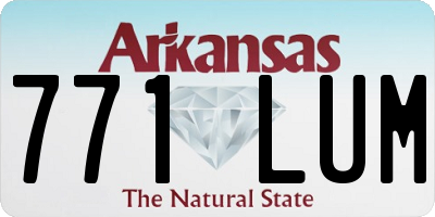 AR license plate 771LUM