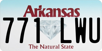 AR license plate 771LWU