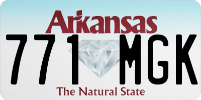 AR license plate 771MGK