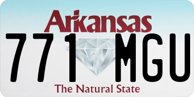 AR license plate 771MGU