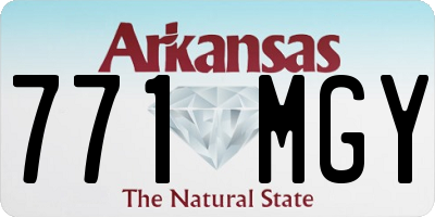 AR license plate 771MGY