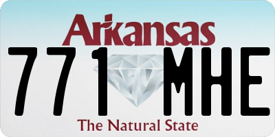 AR license plate 771MHE