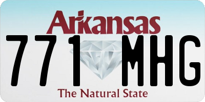 AR license plate 771MHG