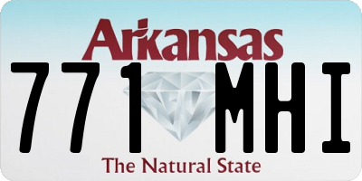AR license plate 771MHI