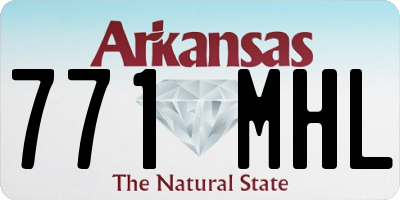 AR license plate 771MHL