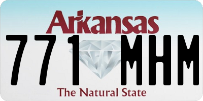 AR license plate 771MHM
