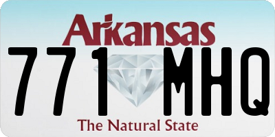AR license plate 771MHQ