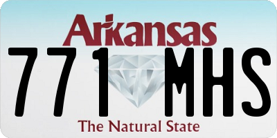 AR license plate 771MHS