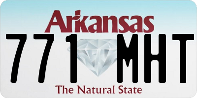AR license plate 771MHT