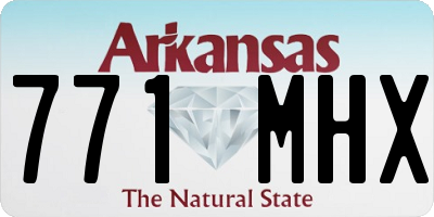 AR license plate 771MHX