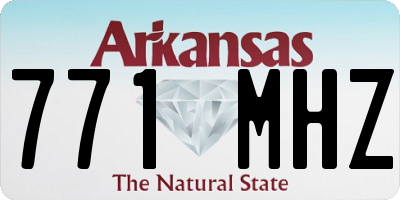 AR license plate 771MHZ