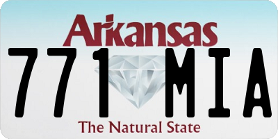 AR license plate 771MIA
