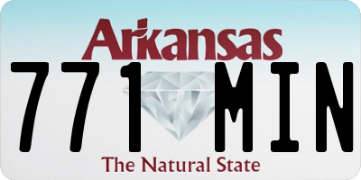 AR license plate 771MIN