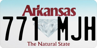 AR license plate 771MJH