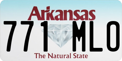 AR license plate 771MLO