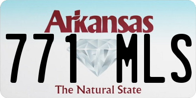 AR license plate 771MLS