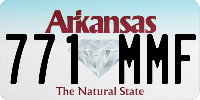 AR license plate 771MMF