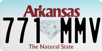 AR license plate 771MMV