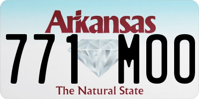 AR license plate 771MOO