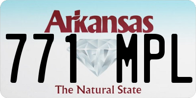 AR license plate 771MPL