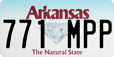AR license plate 771MPP