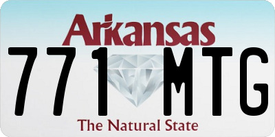 AR license plate 771MTG