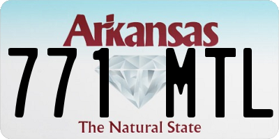 AR license plate 771MTL