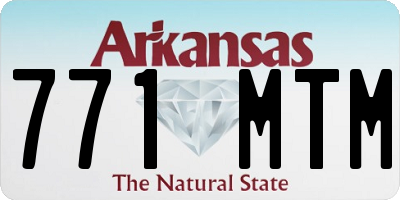 AR license plate 771MTM