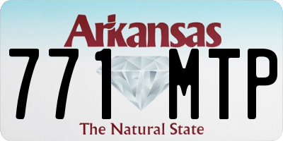 AR license plate 771MTP