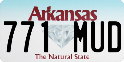 AR license plate 771MUD