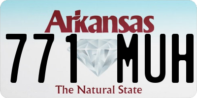 AR license plate 771MUH