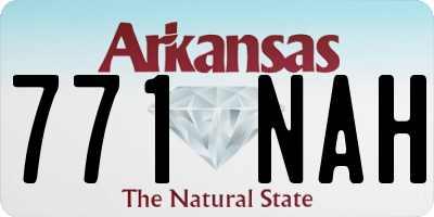 AR license plate 771NAH