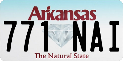 AR license plate 771NAI
