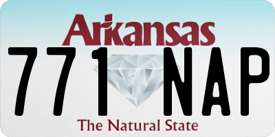 AR license plate 771NAP