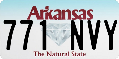 AR license plate 771NVY