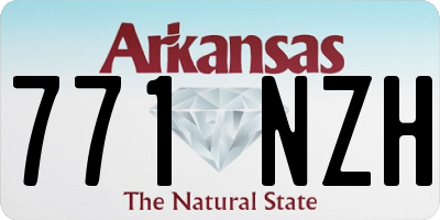 AR license plate 771NZH