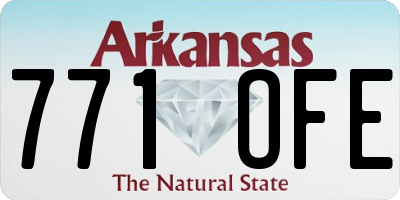AR license plate 771OFE