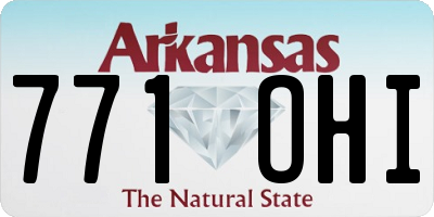 AR license plate 771OHI
