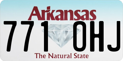 AR license plate 771OHJ