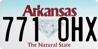 AR license plate 771OHX